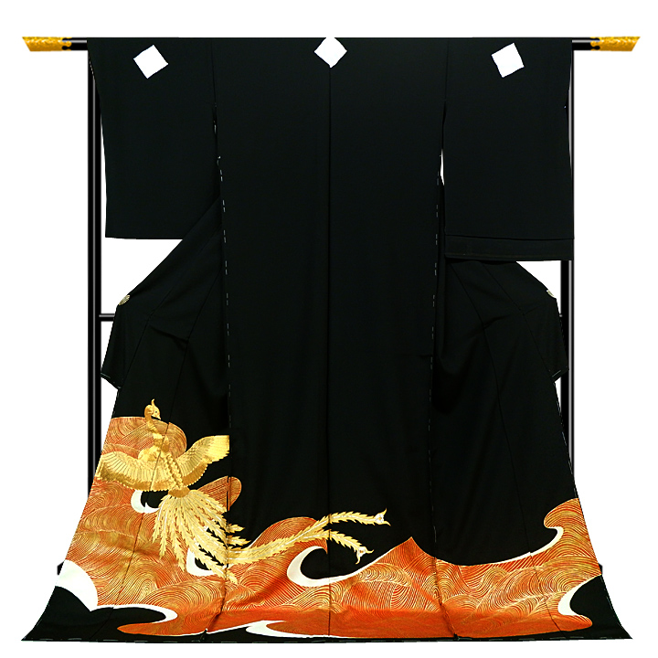 幻のブランド「染の北川」× 高級ブランド「伊可田屋」コラボの最高級の逸品黒留袖【鳳凰】 幻のブランド「染の北川」× 高級ブランド「伊可田屋」コラボの最高級の逸品黒留袖【鳳凰】