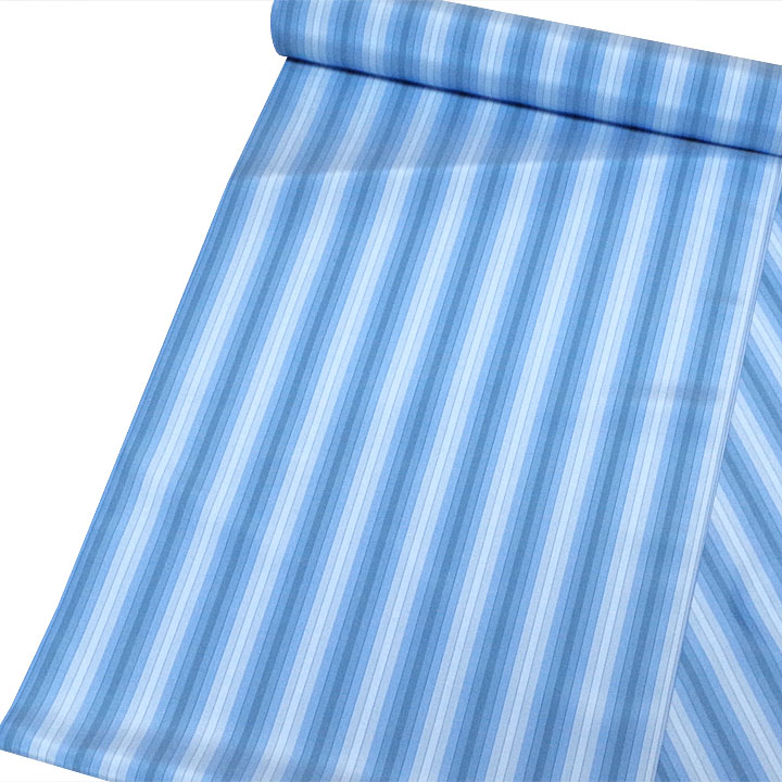 正絹御召反【縞 青】 正絹御召反【縞 青】