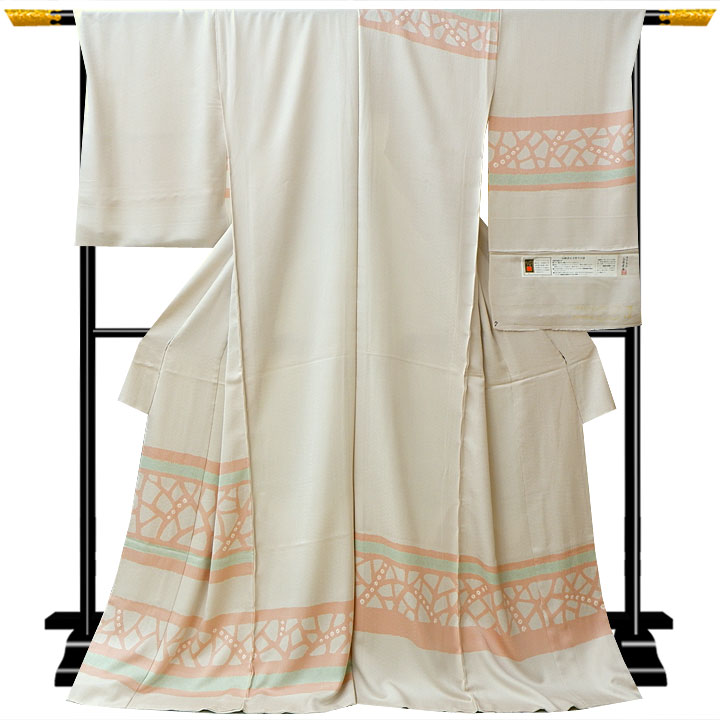 加藤しぼり訪問着【薄橙】※金額、バーコード未入力 文章済み 加藤しぼり訪問着【薄橙】※金額、バーコード未入力 文章済み