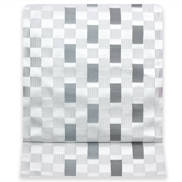 博多織 筑前織物 八寸帯【3D格子】 博多織 筑前織物 八寸帯【3D格子】