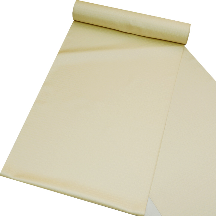 博多織 筑前織物 伝統的工芸品 御召【切子 淡黄色】 博多織 筑前織物 伝統的工芸品 御召【切子 淡黄色】