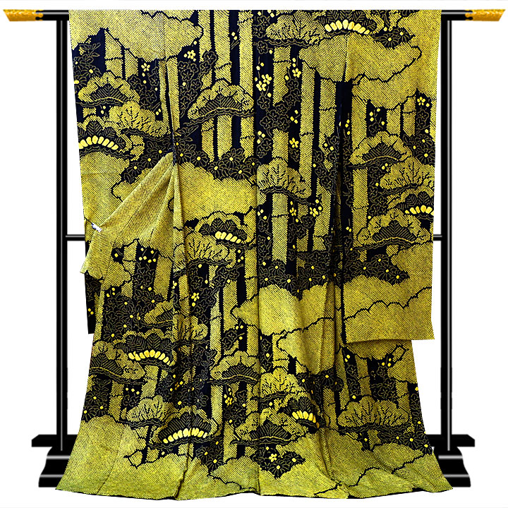 絞りの加藤 本疋田総絞り振袖【成長竹】 絞りの加藤 本疋田総絞り振袖【成長竹】