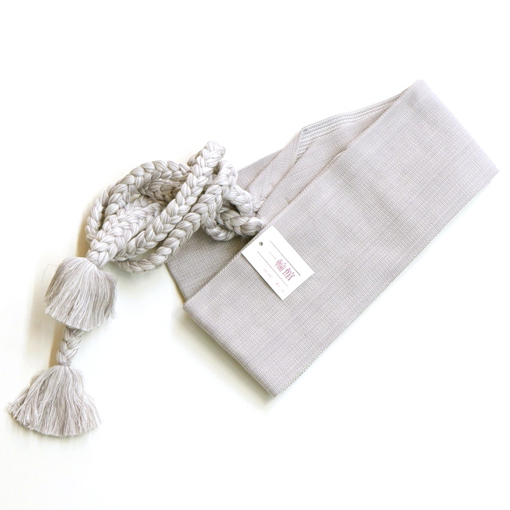 簡単に締めれる紐付き角帯【グレー】 簡単に締めれる紐付き角帯【グレー】