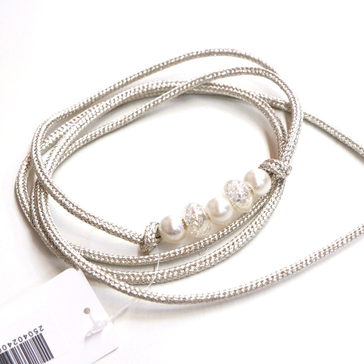 パール 飾り紐【シルバー】 パール 飾り紐【シルバー】