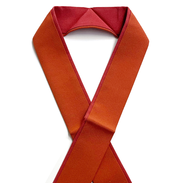 正絹 二十重ね衿【緋色】 正絹 二十重ね衿【緋色】