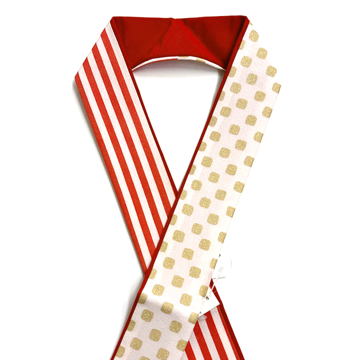 正絹 重ね衿【ストライプ】 正絹 重ね衿【ストライプ】