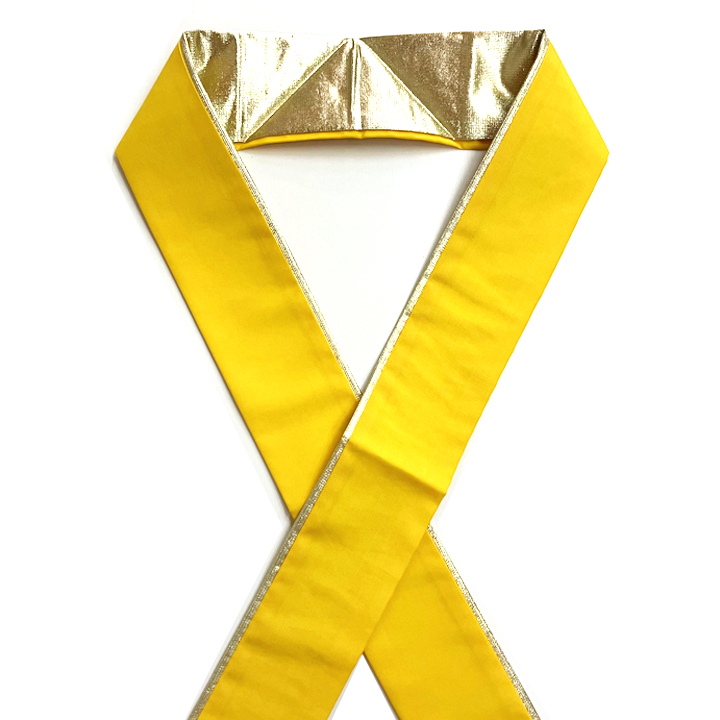 正絹 二十重ね衿【黄色】 正絹 二十重ね衿【黄色】