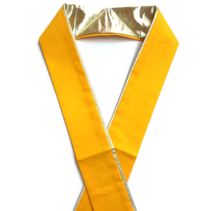 正絹 二十重ね衿【山吹色】 正絹 二十重ね衿【山吹色】