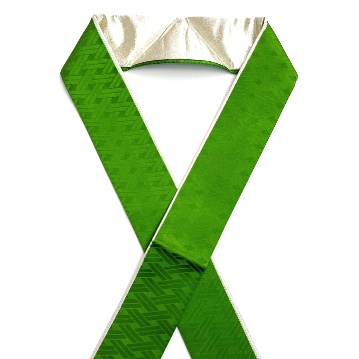 正絹 二十重ね衿【グリーン】 正絹 二十重ね衿【グリーン】