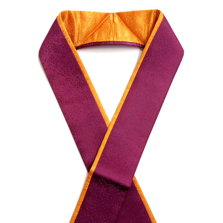 正絹 二十重ね衿【赤紫色】 正絹 二十重ね衿【赤紫色】