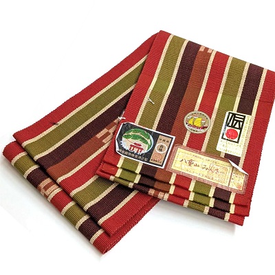 【4/20 新着商品】手織りの風合いが魅力、八重山みんさー半巾帯２本が入荷